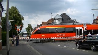 Spoorwegovergang Gronau D  Railroad crossing  Bahnübergang [upl. by Raveaux953]