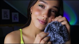 ASMR Inaudible Ear to Ear Whispers and Fluffy Mic Scratching [upl. by Derreg684]