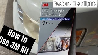 How to Restore Headlights 3M Ultra Headlight Restoration [upl. by Ojiram]