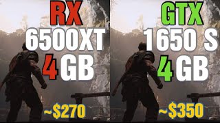 RX 6500 XT vs GTX 1650 SUPER Test in 8 Games [upl. by Moreville]