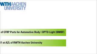 OPTOLight  Functionalization of CFRP parts for car body based on laser technology [upl. by Fanning]