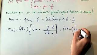 Montrer quune suite est géométrique  MATHS TERMINALE [upl. by Ayekin]