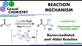 Boron Aldol Reaction  Organic Chemistry Reaction Mechanism [upl. by Banerjee59]