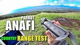 Parrot ANAFI Range Test in Country  How far will it go No Interference [upl. by Eissat]