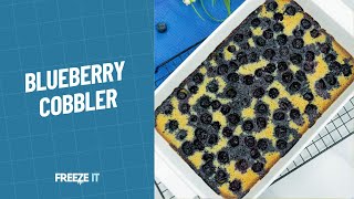 Easy Blueberry Cobbler Recipe [upl. by Ateloj]