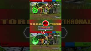 TORO VS LYTHRONAX  JURASSIC WORLD THE GAME [upl. by Eitisahc]