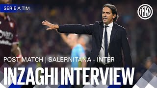 SALERNITANA 04 INTER  INZAGHI INTERVIEW 🎙️⚫🔵 [upl. by Joan]