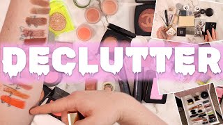 2023 COMPLETE makeup collection declutter chill vibes [upl. by Lolly]