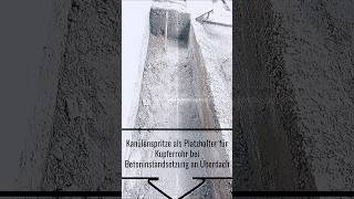 💉 Kanülenspritze als Platzhalter für Kupferrohr bei Betoninstandsetzung Weißenhofsiedlung Beton [upl. by Nickelsen97]