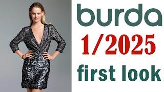 Burda 1 2025 first Burda Style 12025 first look [upl. by Emaj434]