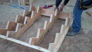 How to calculate layout and build stairs Part 3 of 3 [upl. by Yllek]