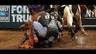 WRECK Cody Hudson run over by Doc Holliday PBR [upl. by Lepper]