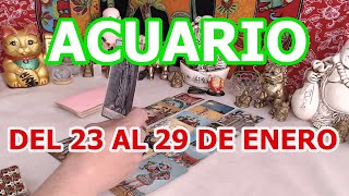 ACUARIO HOROSCOPO SEMANAL DEL 23 AL 29 DE ENERO [upl. by Attelocin103]