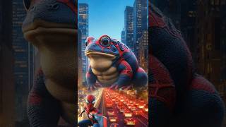 Superhero but Giant toad 🐸 trendingshorts thor spiderman shorts Battleversees [upl. by Grissel765]