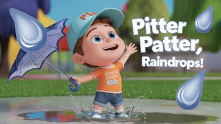 Pitter Patter Raindrops  Fun Kids Rain Rhyme amp Song  Clearly Learn Kids [upl. by Filmer757]