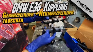 Kupplungs Geber amp Nehmerzylinder  Stahlflex Leitung und Kupplung Entlüften  BMW E36 [upl. by Deibel]