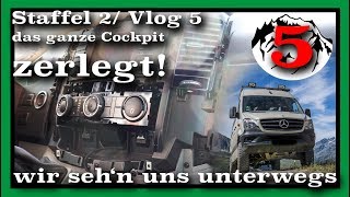 Sprinter Cockpit komplett zerlegt USBSteckdose  VLOG 05 Staffel 2  Wir sehn uns unterwegs [upl. by Aitnyc]