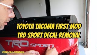 Tacoma Debadge The Right Way [upl. by Drofyar]