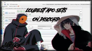 LEAKING MY APO SETS BESTLOUDEST SETS OF THE YEAR UPDATED LOUDEST SETS ON DISCORD [upl. by Eaned]