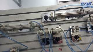 Electro Pneumatics StartStop Continuous ConditionAB C CB amp A [upl. by Esimehc417]