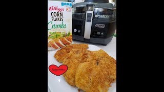 FRIED PORK CHOPS CORN FLAKES CRUMBS REVIEW AIR FRYER [upl. by Braden720]