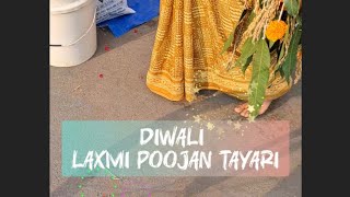 laxmi poojan Tayari Diwali laxmi pooja [upl. by Ylram]