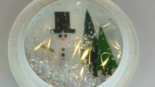 Paper Plate Snow Globe [upl. by Orestes]