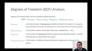 Mass balance in Arabic  26  Degrees of freedom analysi [upl. by Adlanor240]