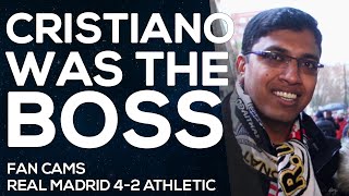 quotCristiano got directly into the actionquot  Real Madrid 42 Athletic Bilbao  FAN CAMS [upl. by Hoppe]