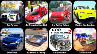 Car Parking MultiplayerCar Simulator SportBullCar Driving SchoolElectric Car SimulatorDive Zone [upl. by Lienhard]