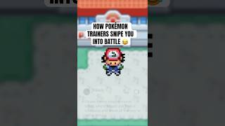 How Pokemon trainers snipe you into battle 😂 pokemon shorts [upl. by Waneta]