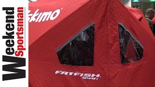 Eskimo FatFish 949I Pop Up Ice Fishing Shelter House  Weekend Sportsman  EskimoIceGear [upl. by Lamhaj970]