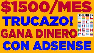 💵Como Ganar DINERO por Internet  Gana dinero en linea desde casa con Adsense [upl. by Bergren]