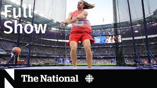 CBC News The National  Golden hammer throw [upl. by Alikahs]