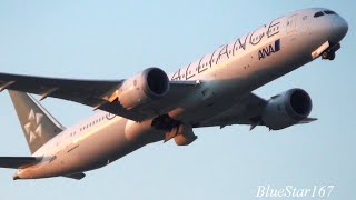 All Nippon Airways Boeing 7879 JA899A takeoff from NRTRJAA Tokyo  Narita RWY 16R [upl. by Cown]