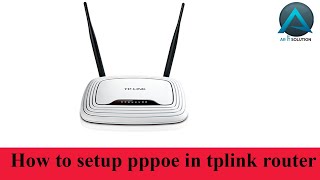 How to setup pppoe in tplink router  How to Configure PPPoe Connection in TpLink Router [upl. by Ttevy]