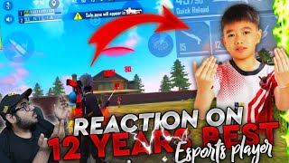 TECHNICAL KK REACTION ON POONGOD  12 YEAR OLD ESPORTS PLAYER FREE FIRE BATTLEGROUND [upl. by Aleunam504]