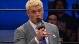 Cody Rhodes cuts a Pipebomb Promo on Kenny Omega [upl. by Drooff]