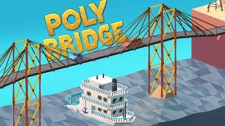 Building The Golden Gate Poly Bridge  Polybridge Gameplay [upl. by Enyluqcaj]