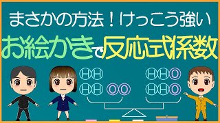 【化学基礎･中学理科】お絵かきで反応式係数【モル学園】化学反応式の係数の決め方／かんたん／けっこう役立つ！ [upl. by Nivram]