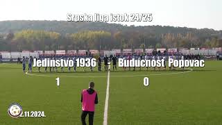 Jedinstvo 1936  Budućnost 10 Highlights 13kolo Srpske lige quotIstokquot 202425 [upl. by Leagiba]