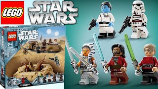 2 More LEGO Star Wars August Sets Revealed Sarlacc Pit And Battle on Peridea [upl. by Anawt66]