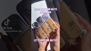 Maybelline Superstay 30H Lumi  Matte Foundation Shades Swatches amp Review  Tira Haul [upl. by Airam]