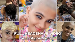 full headshave video ചോദിച്ചവ൪ക്കായ്AbHi N mE headshave haircut palani reactionvideo vlog [upl. by Neron]