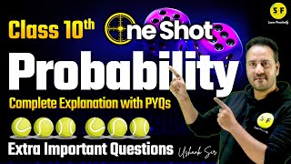 Probability One Shot Maths  Class 10 Maths NCERT Detailed Solution Exam 202324 Ushank Sir [upl. by Aneryc]