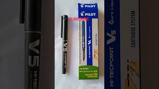 Pilot V5 Pen👍 stationeryshortspilotstudentsStationery2024 [upl. by Ahsinhoj]