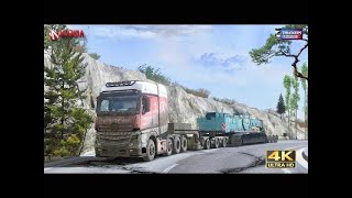 Truckers of Europe3 dirty off road in hills  realistic HD gameplay ❤️❤️❤️✈️ [upl. by Allekim]