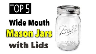 Best Wide Mouth Mason Jars With Lids 32 Oz 16 Oz Half Gallon [upl. by Tolmach]