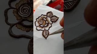 Latest rose flower mehndi designviralshort trending henna art mehandidesign [upl. by Lorsung]