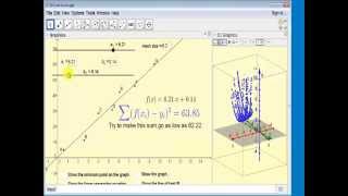 Visualizing Least Squares with GeoGebra 5 [upl. by Iruy]